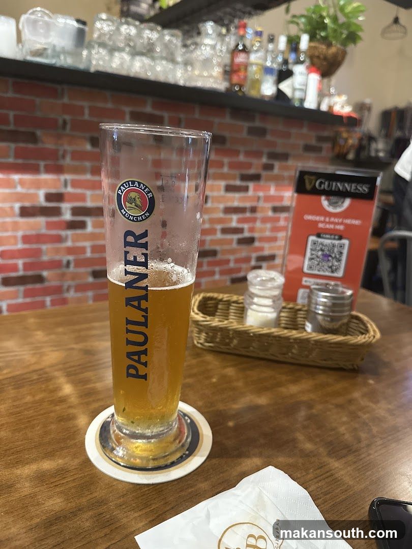 Table with Beer and QR Code