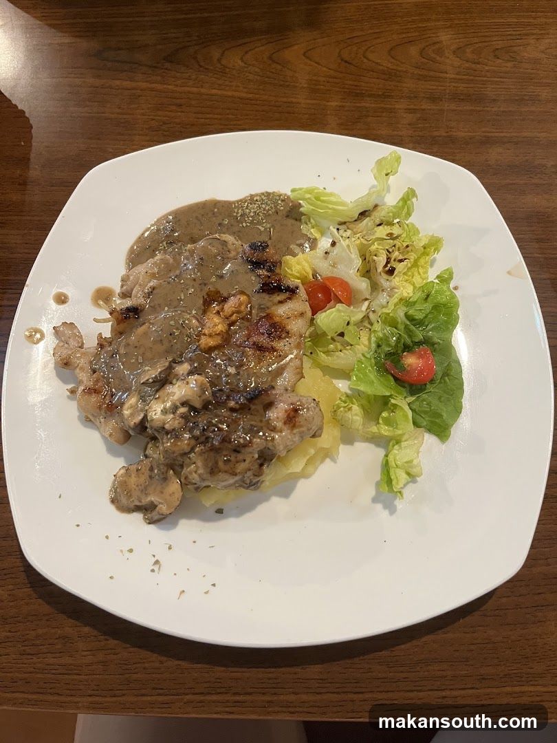 Grilled Chicken with Mushroom Sauce