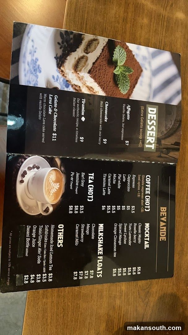 Bevande Menu