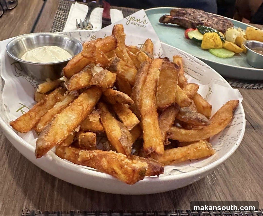 French Fries and Steak Dinner