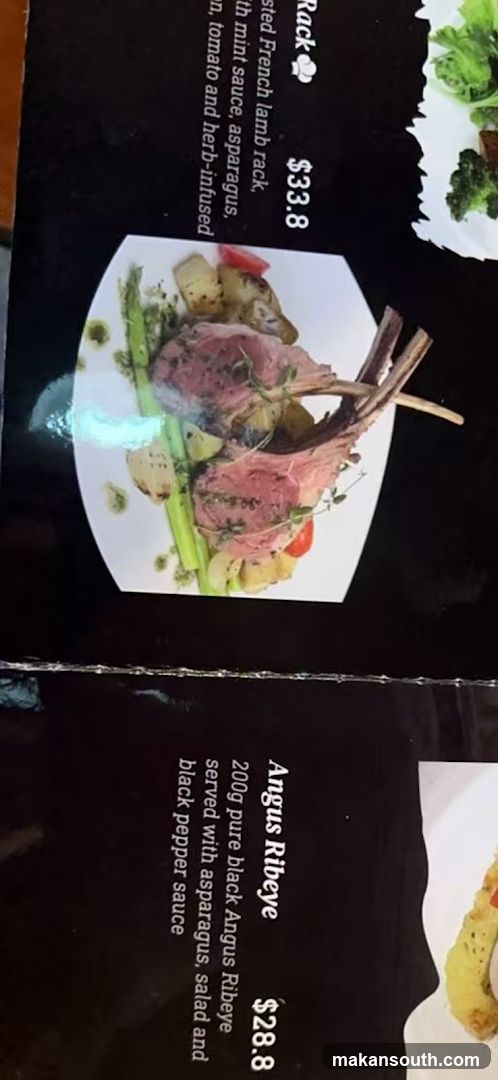 Menu items