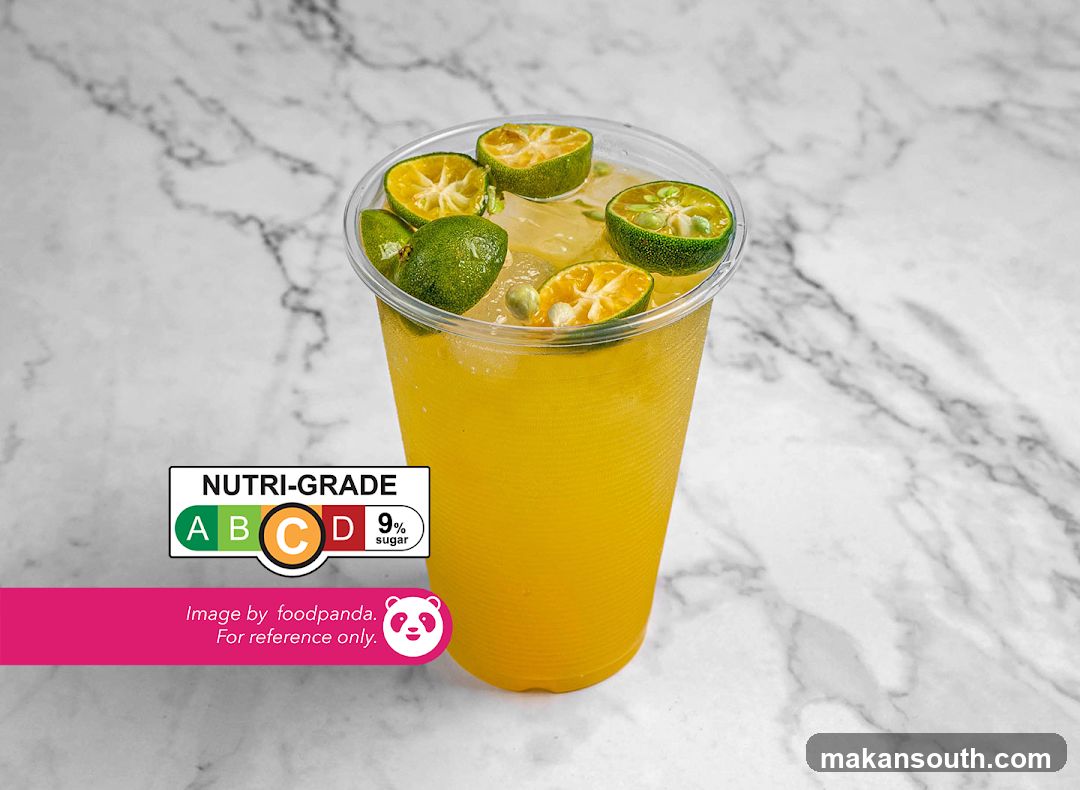 Orange Drink with Lime Slices