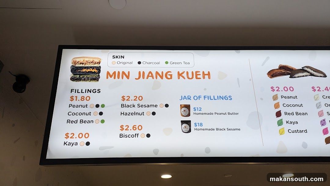 Min Jiang Kueh Menu