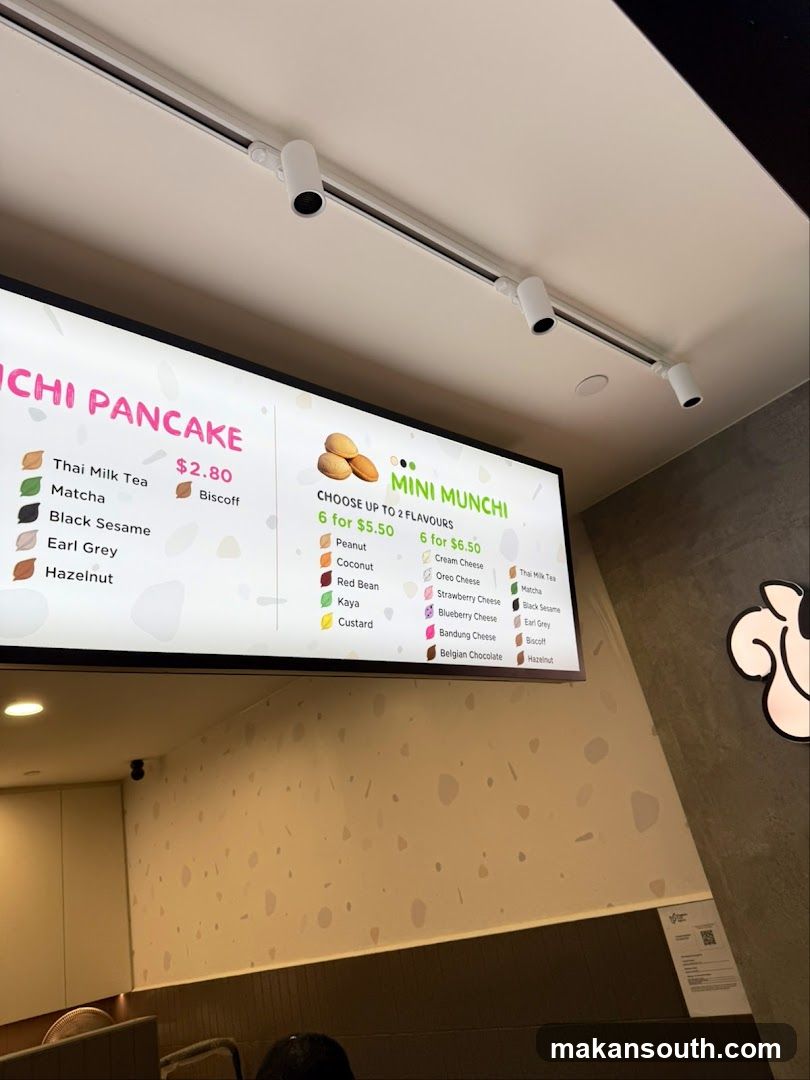 Munchi Pancake and Mini Munchi Menu