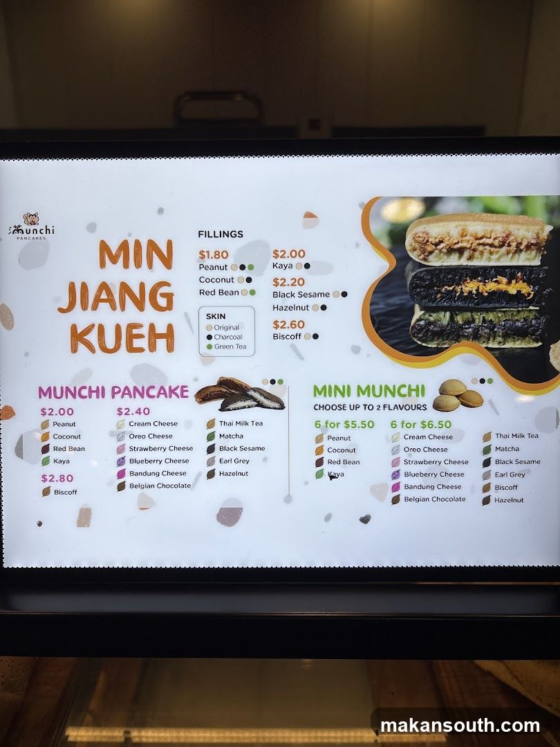 Min Jiang Kueh Menu