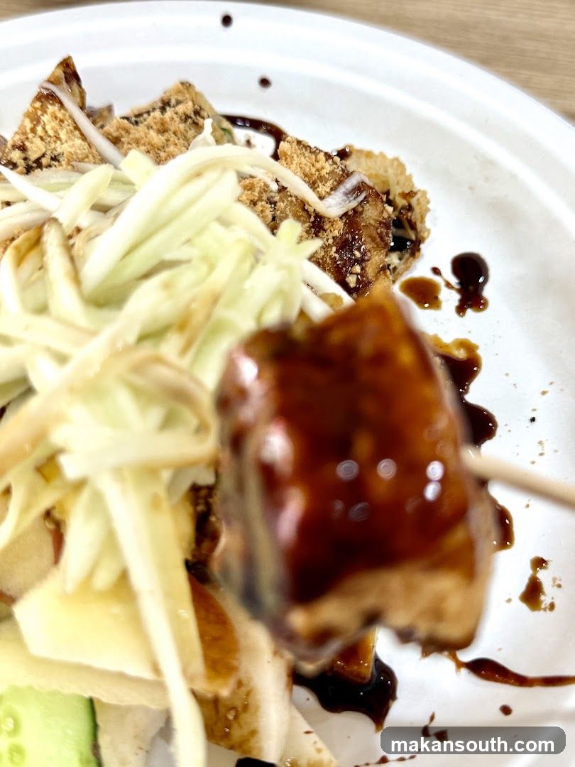 Fried Food with Sauce and Salad