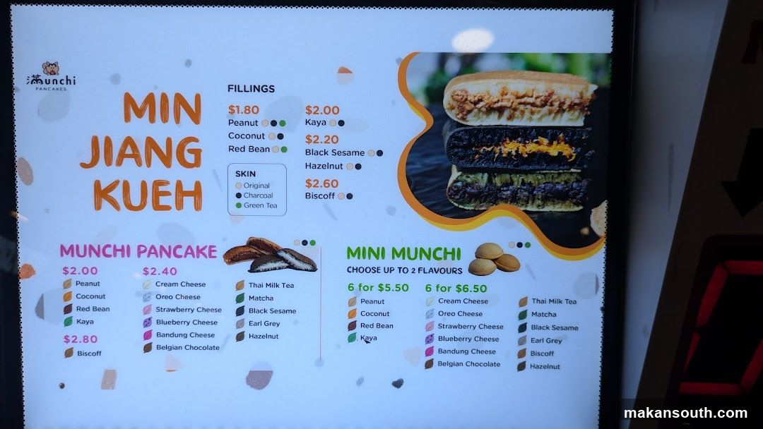 Min Jiang Kueh Menu