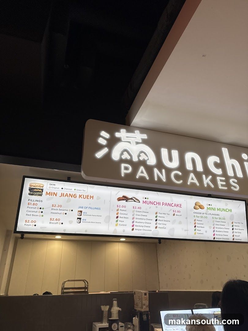 Munchi Pancakes Menu
