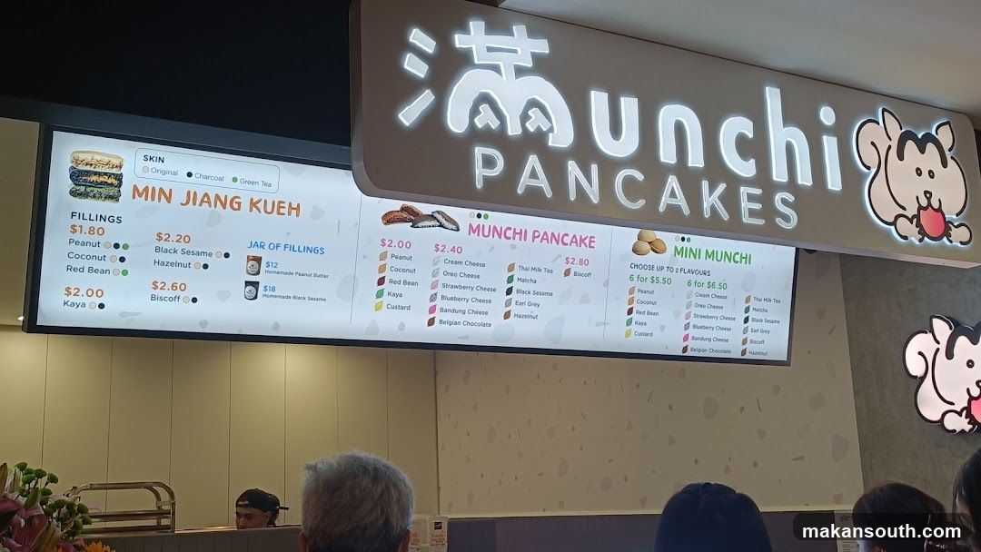 Munchi Pancakes Menu