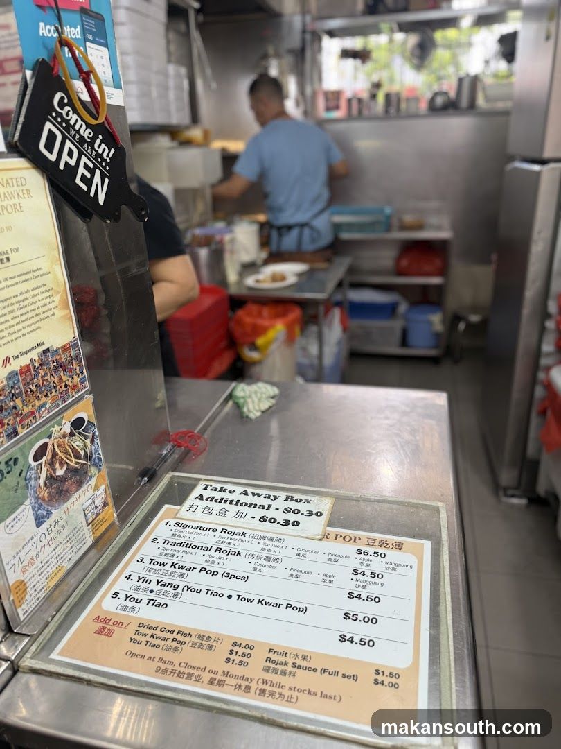 Hawker Stall Menu