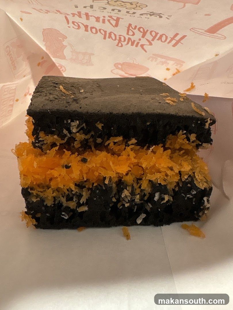 Dark Pancake with Orange Filling
