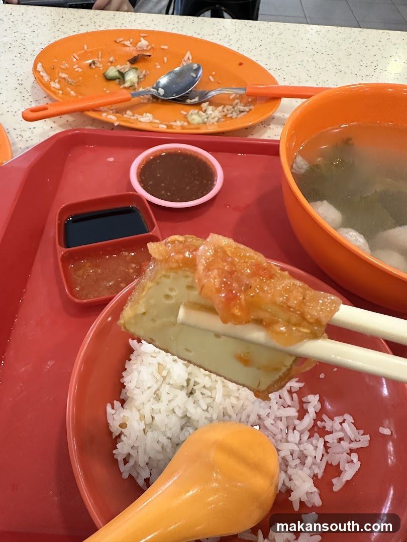 Meal with Rice and Soup