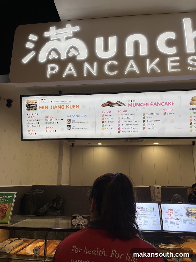 Pancake and Kueh Menu