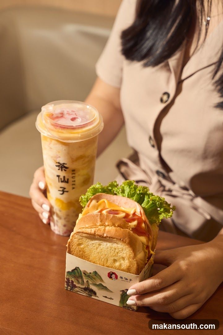 Beverage and Sandwich
