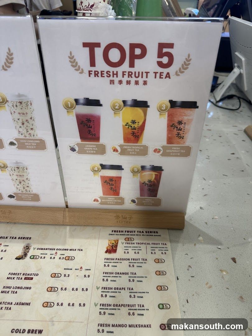 TOP 5 FRESH FRUIT TEA