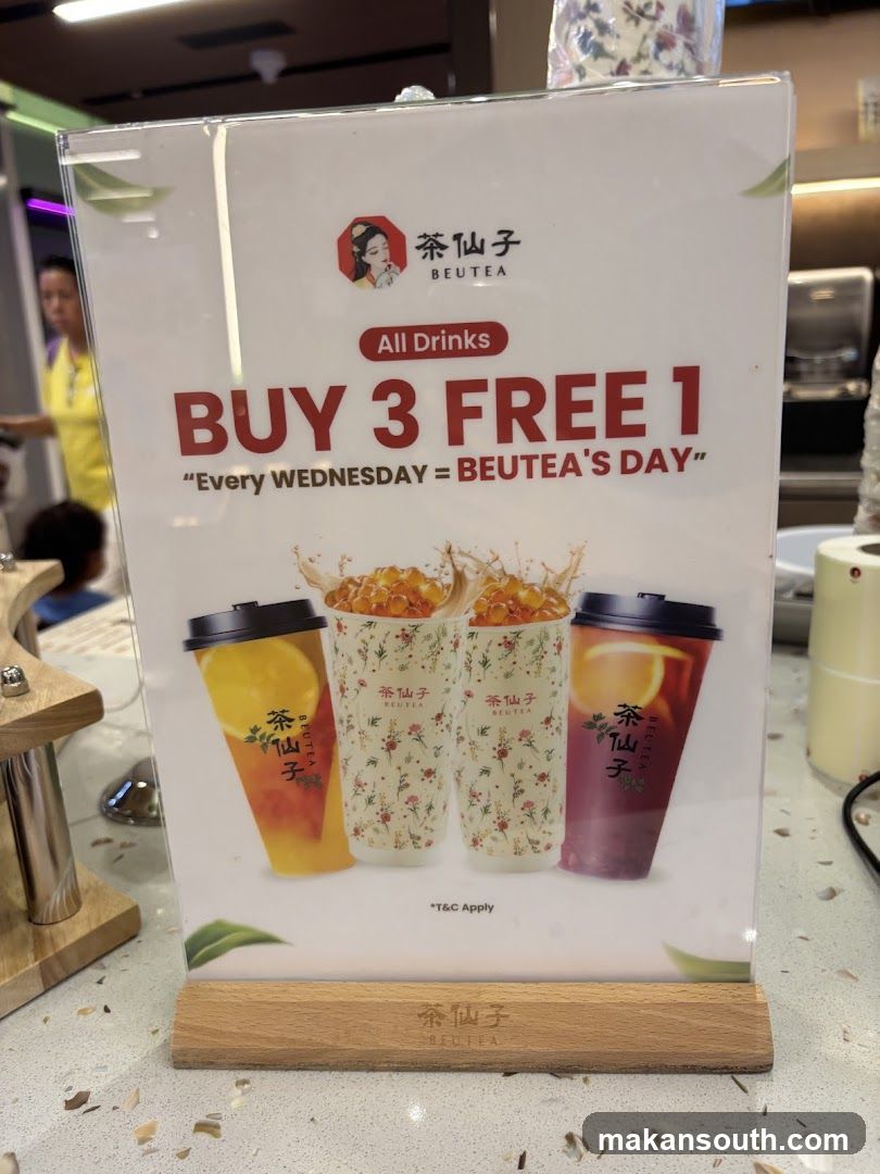 Buy 3 Free 1 Drinks Promotion