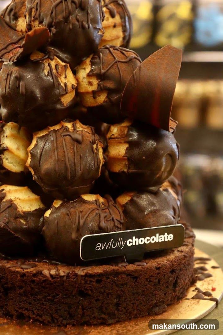 Chocolate Profiterole Cake