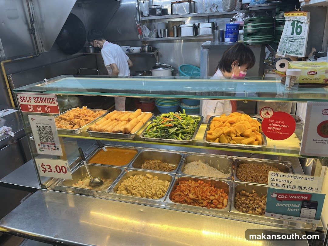Food stall display