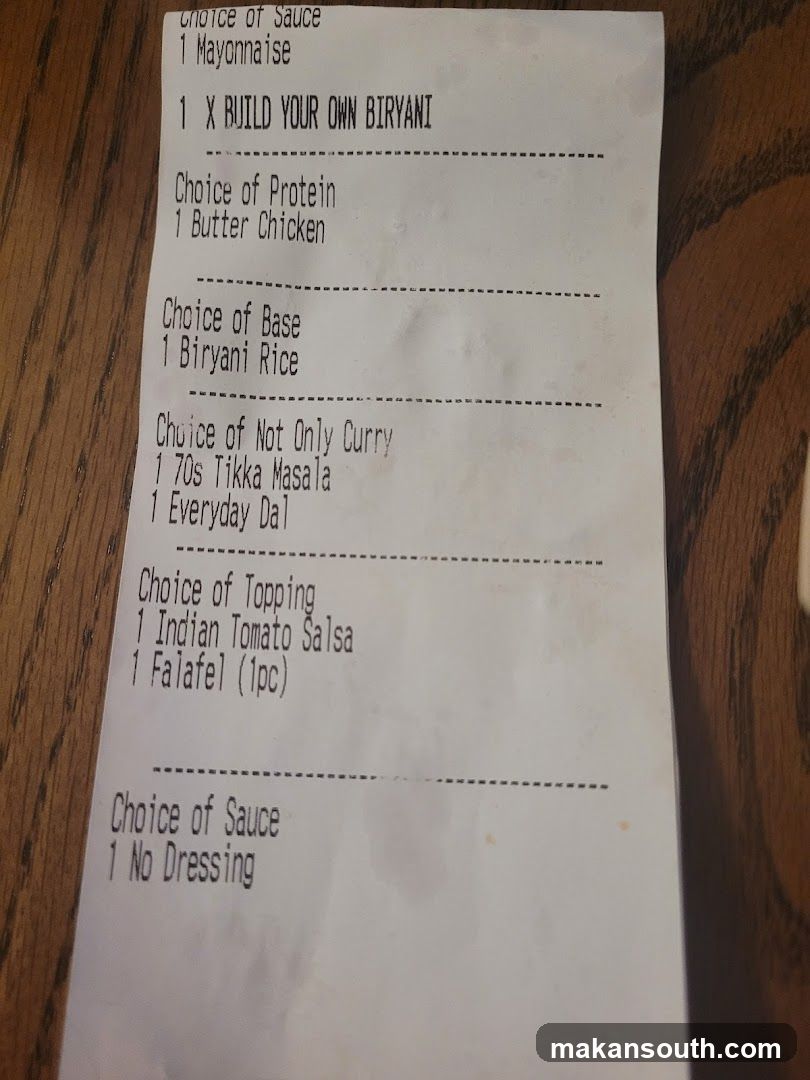 Build Your Own Biryani Order