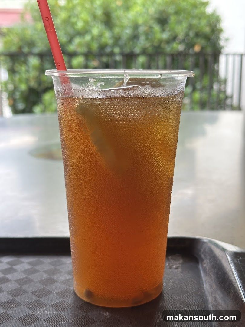 Iced Tea with Straw