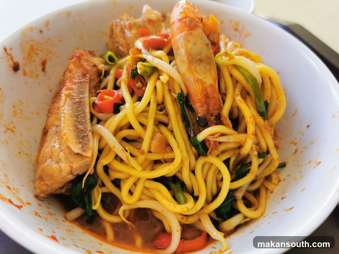 Noodles with Pork Ribs and Shrimp