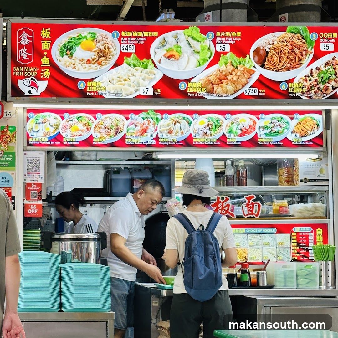 Ban Mian Fish Soup Menu
