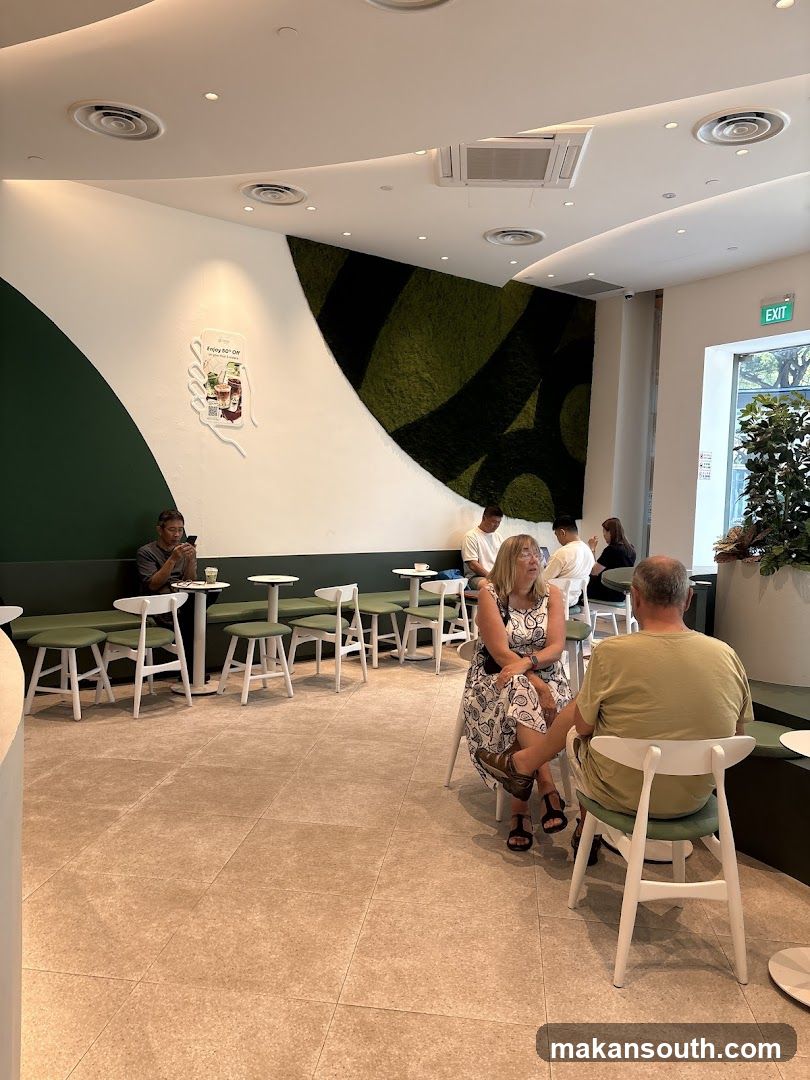 Cafe Interior with Patrons