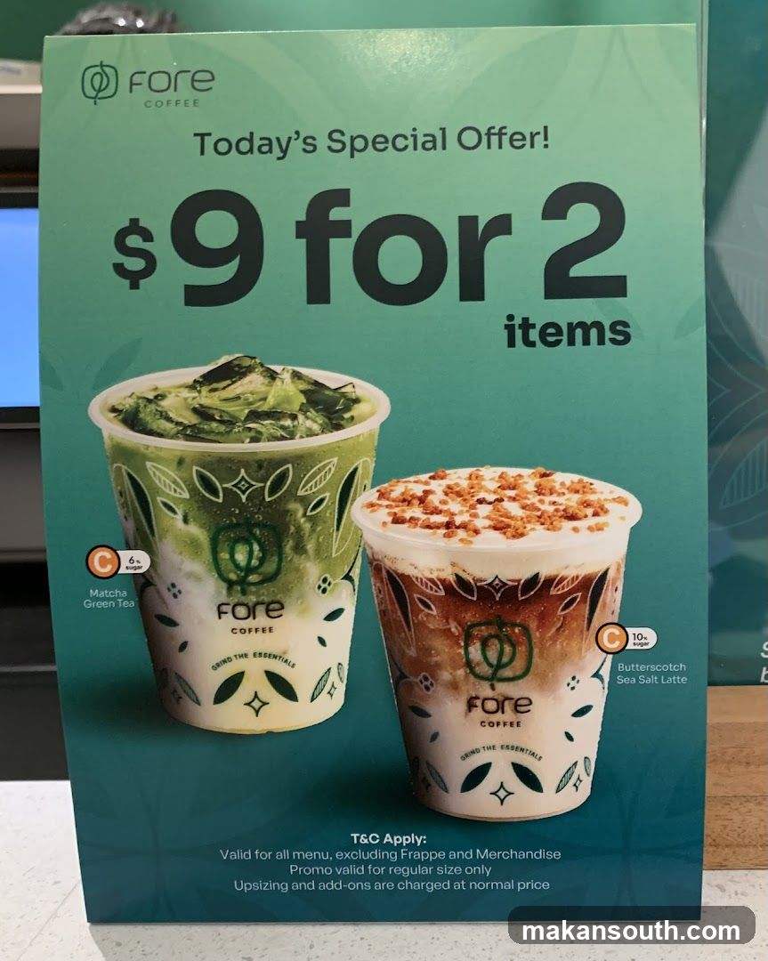 Fore Coffee Special Offer