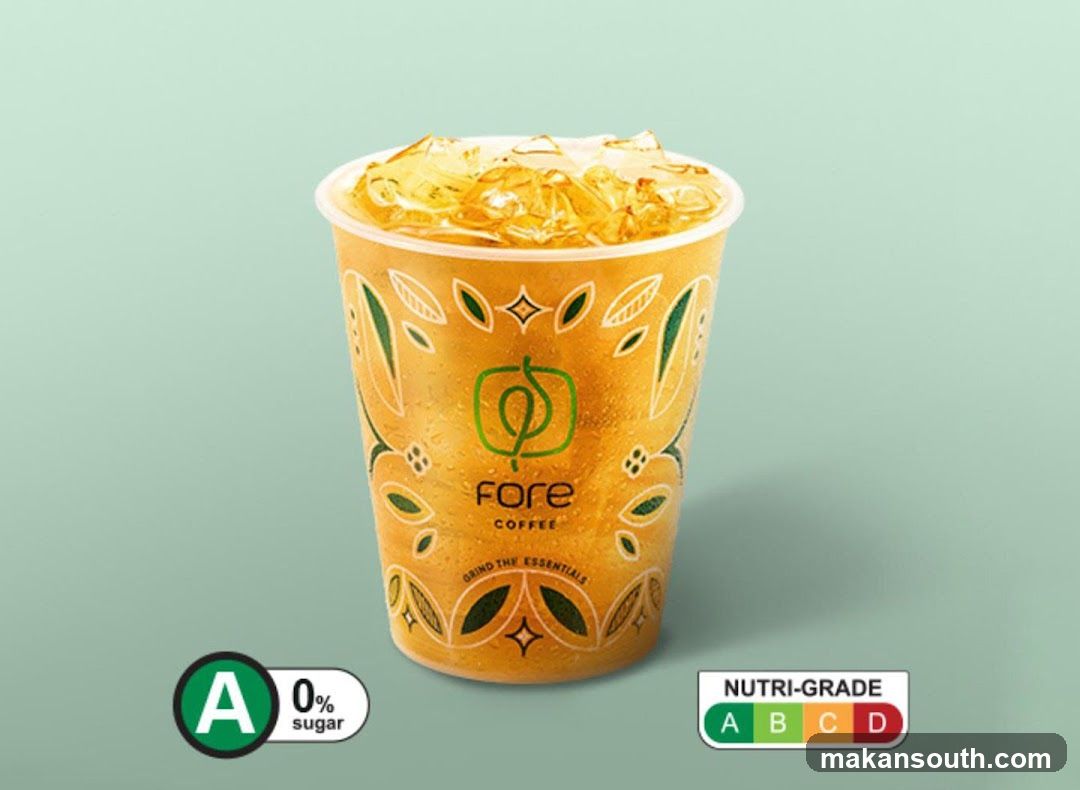 Iced Beverage with Nutri-Grade Label