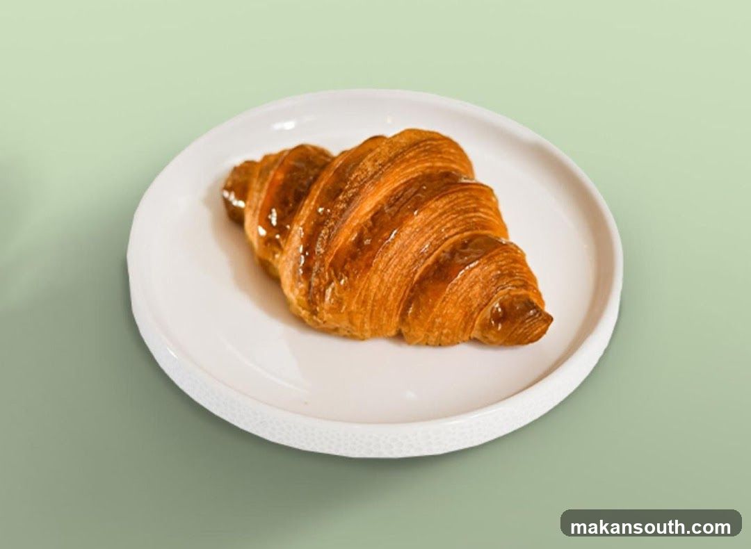 Croissant on a Plate