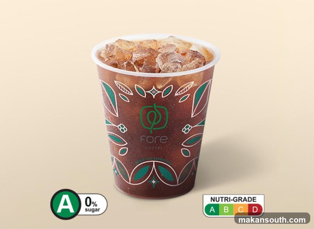 Iced Coffee with Nutri-Grade Label