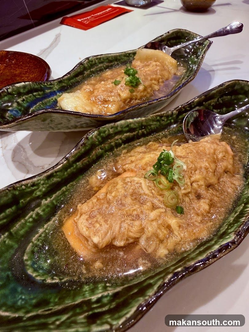 Two dishes of food