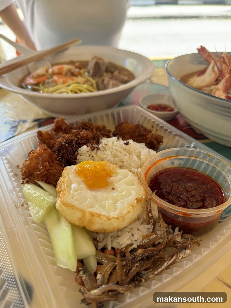 Nasi Lemak and Noodles