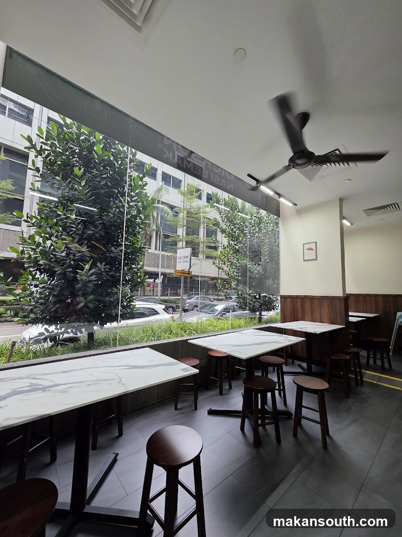 Restaurant Interior with Tables and Chairs