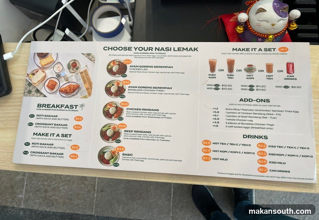 CHOOSE YOUR NASI LEMAK