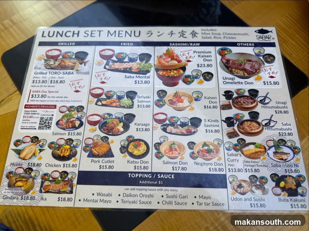 LUNCH SET MENU