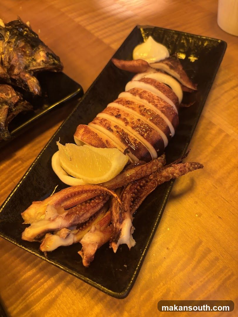 Grilled Squid and Fish