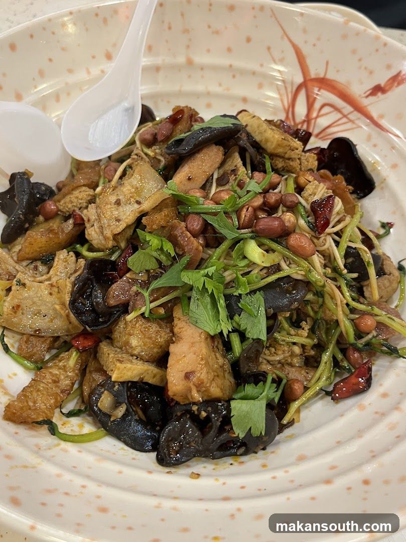 Spicy Tofu and Mushroom Salad