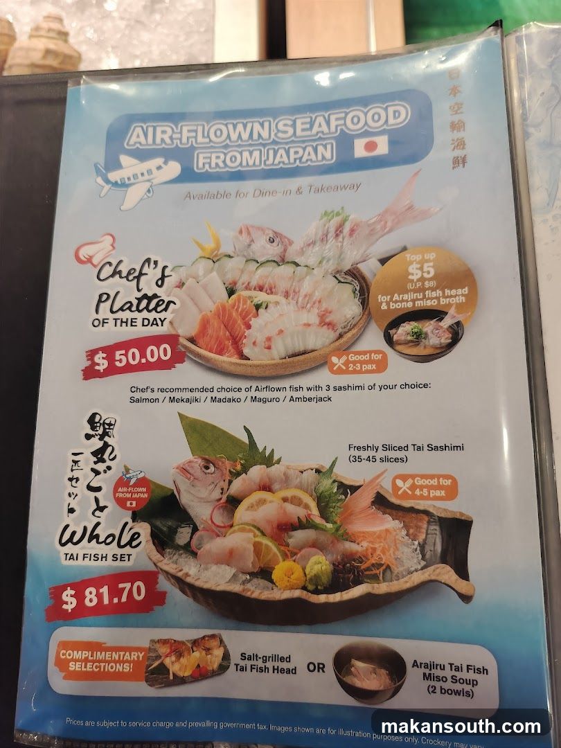 Air-Flown Seafood From Japan