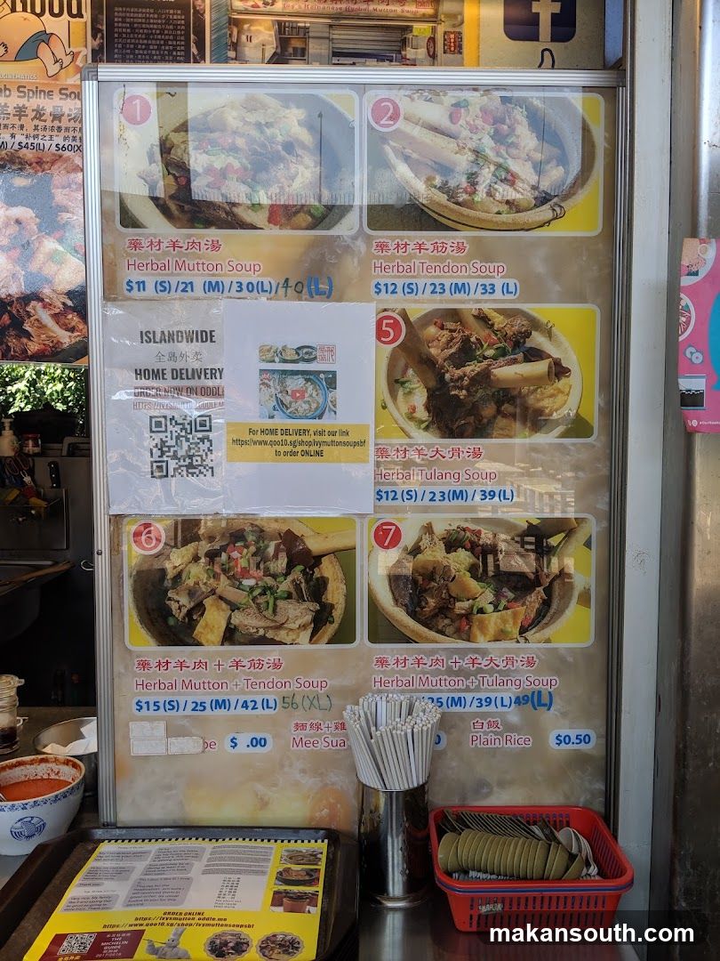 Herbal Soups Menu