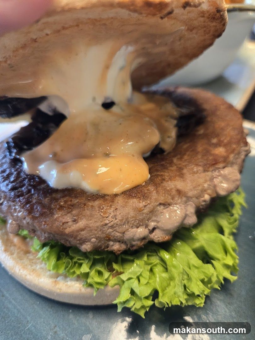 Burger with Lettuce and Sauce