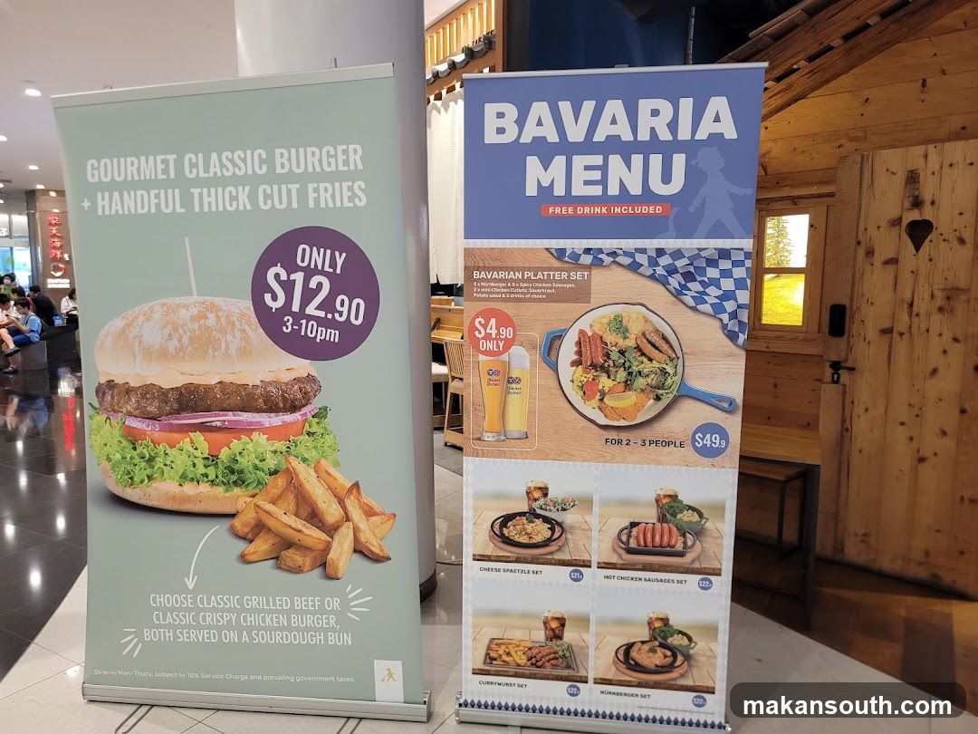 Bavarian Menu and Burger Promotion