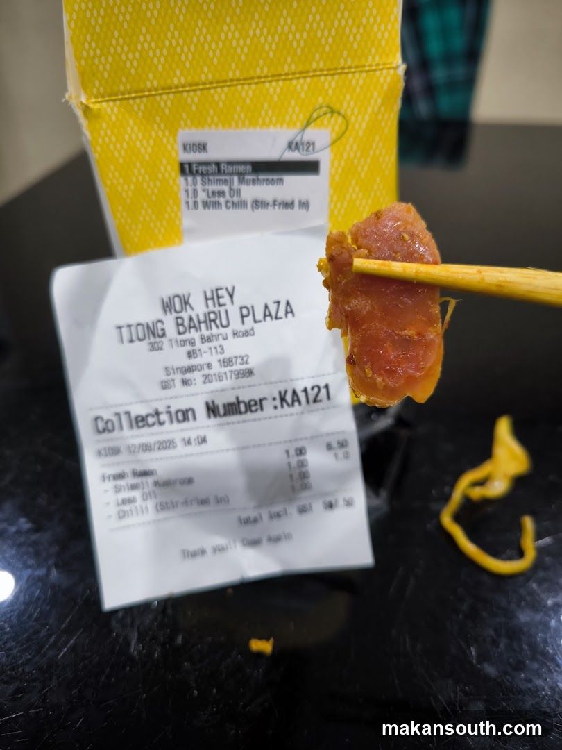 Receipt and Food