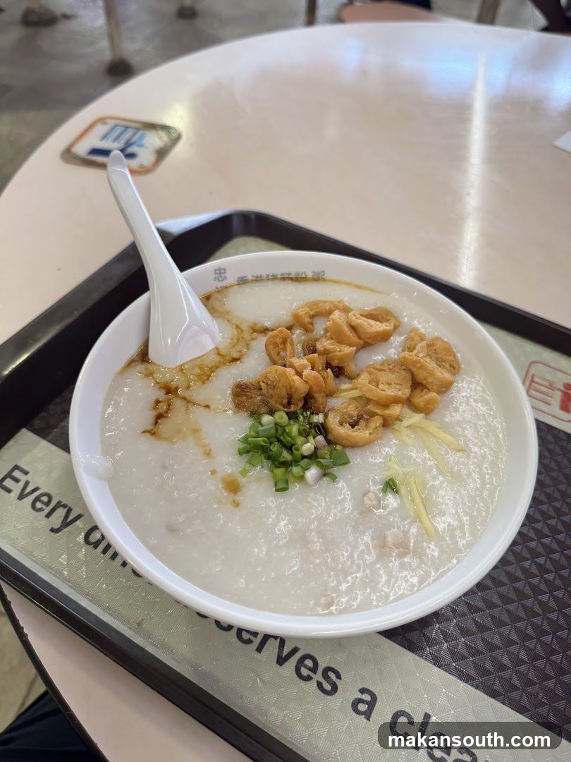 Congee with toppings