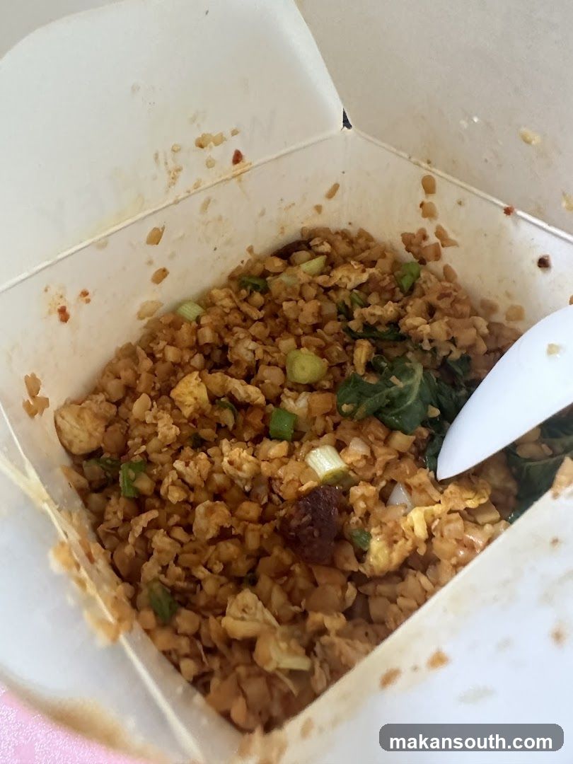 Fried Rice in Takeout Container