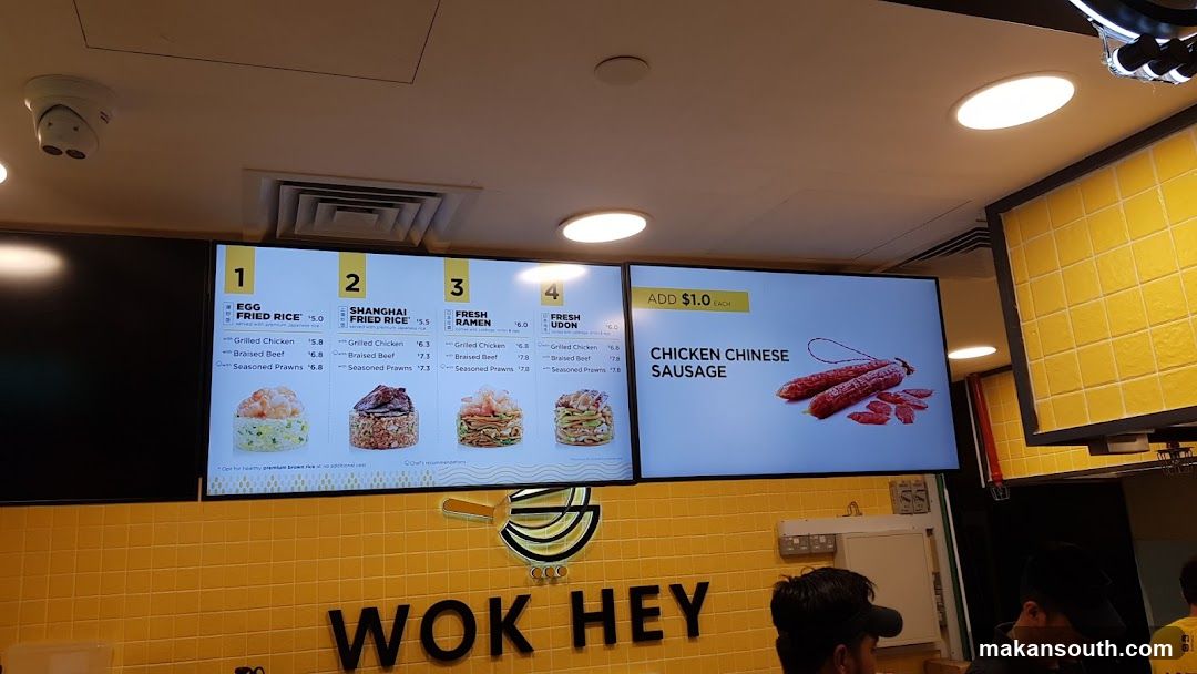 WOK HEY Menu