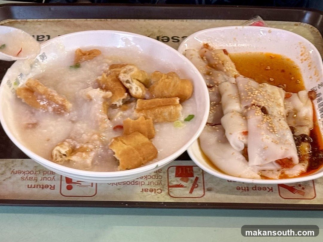 Congee and Rice Rolls