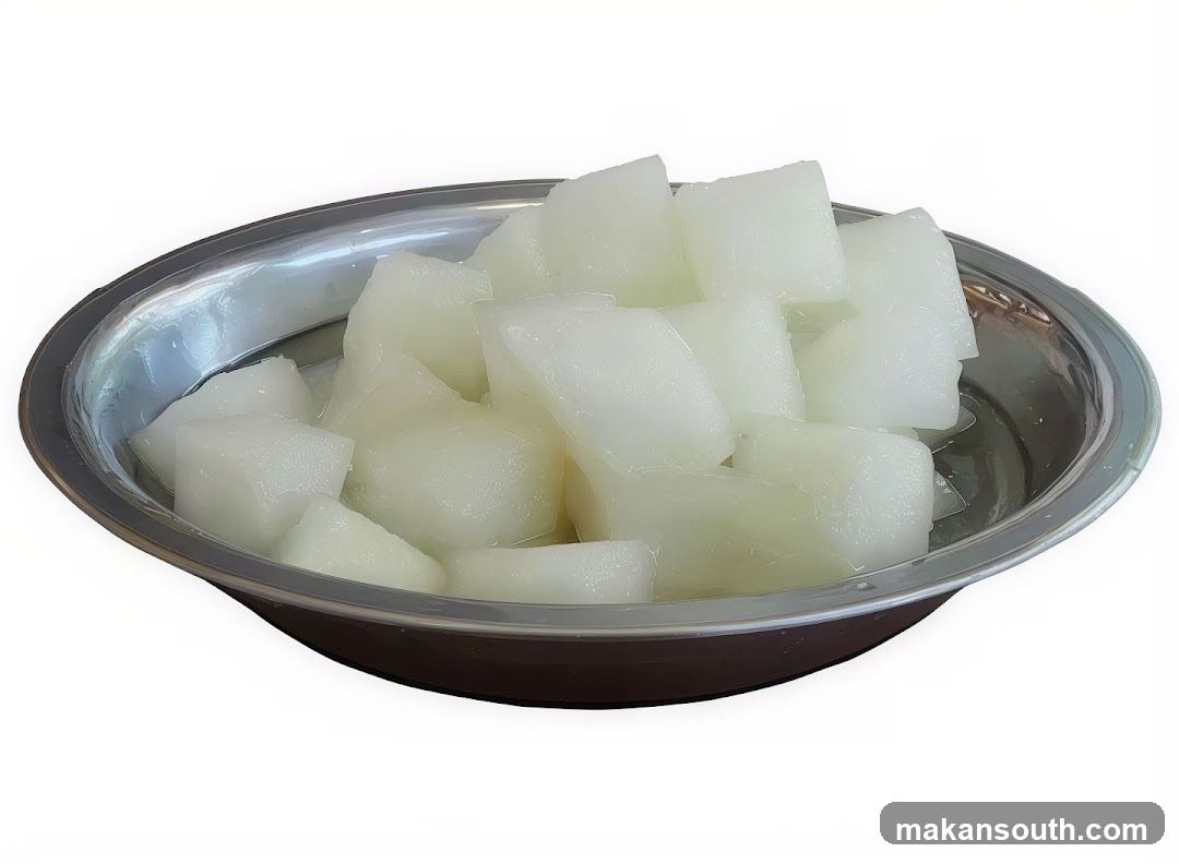 Diced Melon in a Bowl