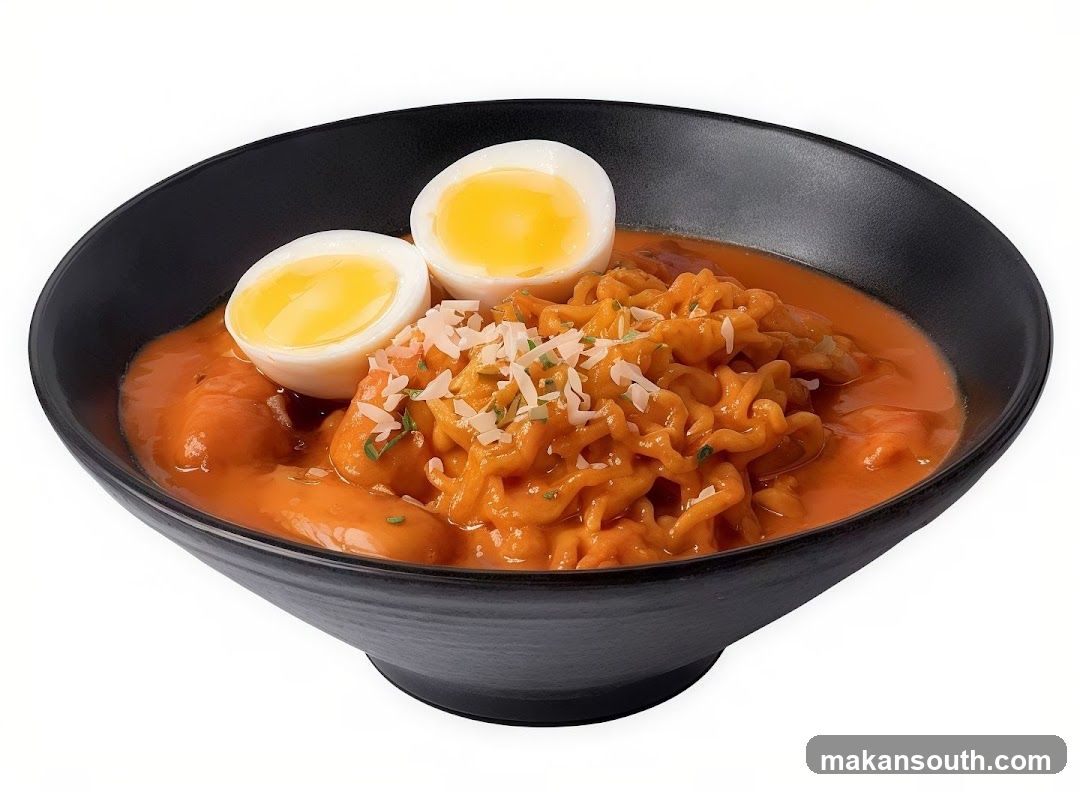 Spicy Noodle Dish with Eggs