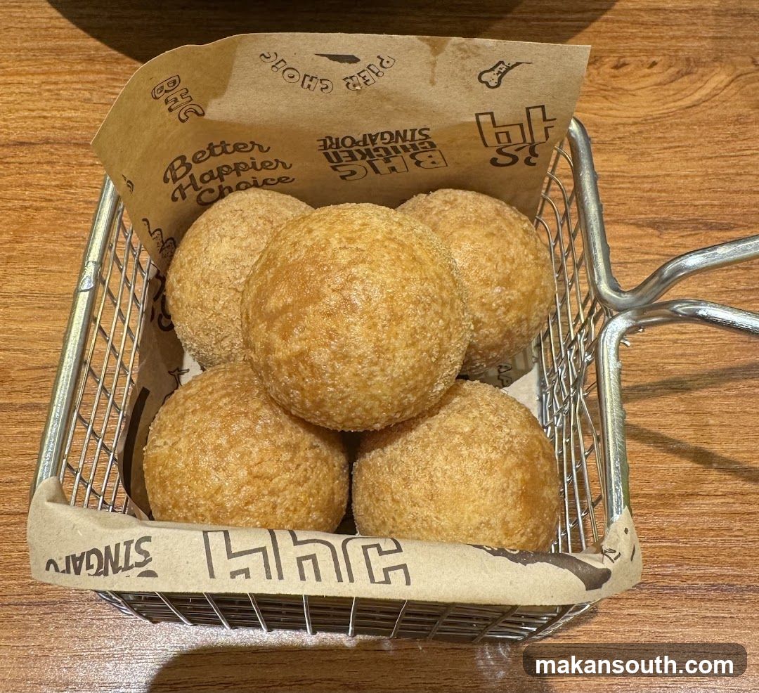 Fried Balls in Basket